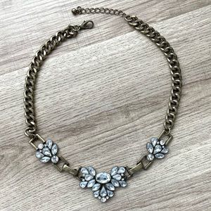 Rhinestone Statement Chain Necklace